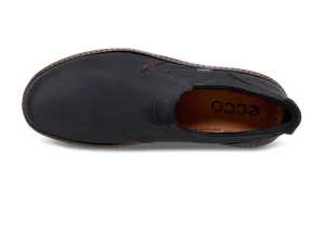 Turn Black Leather Gore-Tex Waterproof Slip-On Shoe
