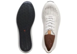 Un Rio Tie White Nubuck Leather Sneaker