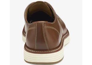 Upton Tan Brown Leather Plain Toe Derby Dress Shoe