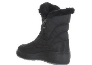 Veronica Black Nylon Winter Boot