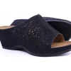 Wedge Glitter Black