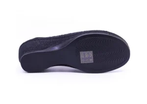Wedge Glitter Black