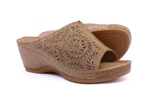 Wedge Glitter Bronze