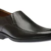 Whiddon Step Black Leather Dress Loafer