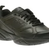 WID626K2 Slip-Resistant Black Leather Sneaker