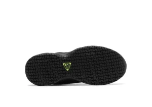 WID626K2 Slip-Resistant Black Leather Sneaker