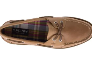 Women's Authentic Original Sahara Brown Leather Two Eye Boat Shoe