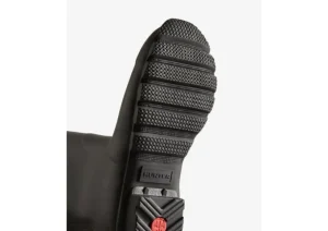 Women's Black Tall Back Adjustable Rain Boots