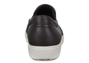Women's Soft 7 Woven Black Leather Slip-On Sneaker