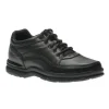 World Tour Classic Black Leather Lace-Up Walking Shoe