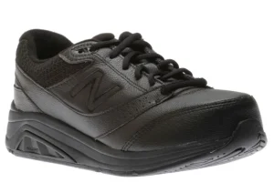 WW928BK3 Black Leather Lace-Up Walking Shoe