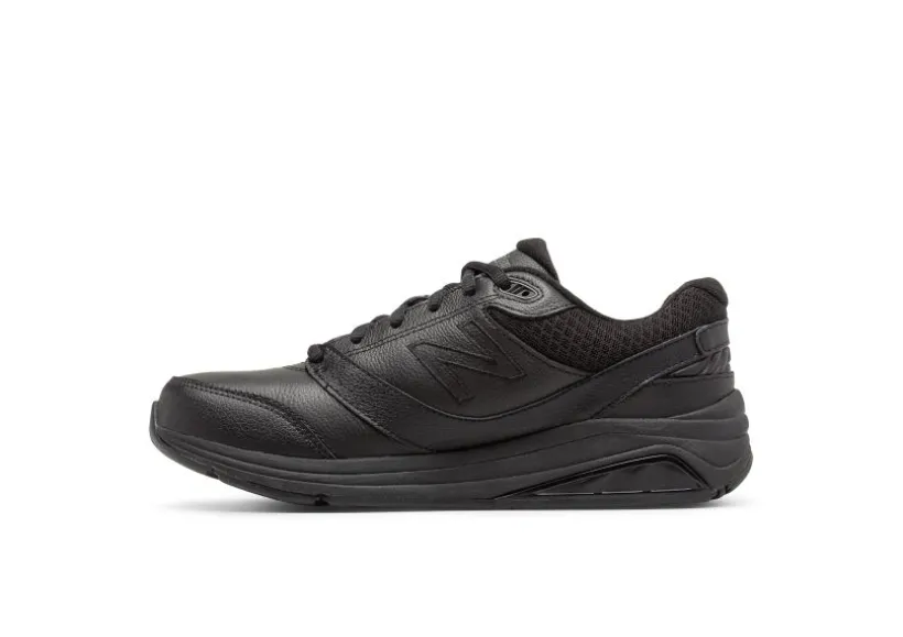 wwbk_black_leather_laceup_1.webp WW928BK3 Black Leather Lace-Up Walking Shoe
