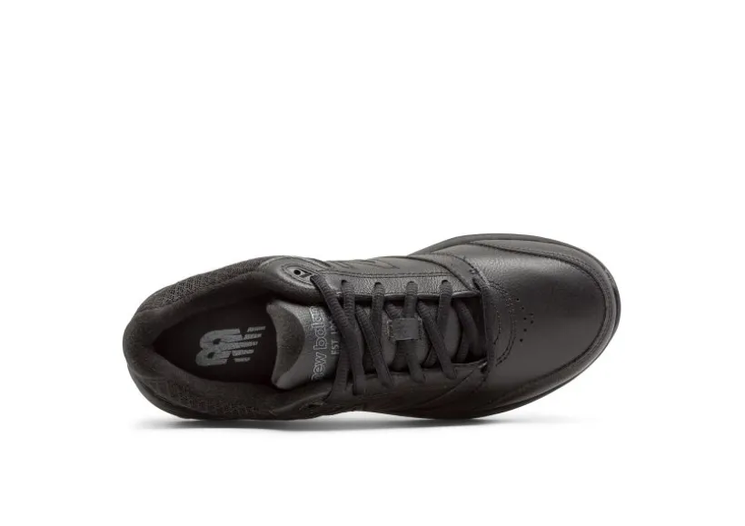 wwbk_black_leather_laceup_2.webp WW928BK3 Black Leather Lace-Up Walking Shoe