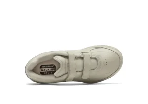 WW577VB Beige Leather Velcro Walking Shoe