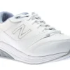 WW928WB3 White Leather Lace-Up Walking Shoe