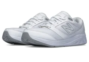 WW928WB3 White Leather Lace-Up Walking Shoe