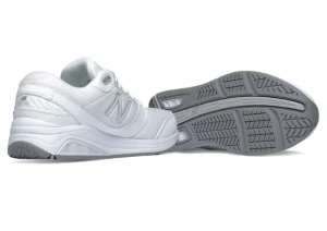 WW928WB3 White Leather Lace-Up Walking Shoe