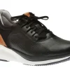 XC4 TR1-Luxe Hybrid Black Leather Lace-Up Sneaker