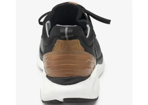 XC4 TR1-Luxe Hybrid Black Leather Lace-Up Sneaker