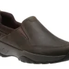 XCS Spruce Peak Brown Waterproof Leather Slip-On Shoe