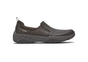 XCS Spruce Peak Brown Waterproof Leather Slip-On Shoe
