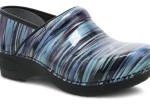 XP 2.0 Teal Striped Patent Leather Clog