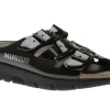 Zach Black Patent Slide Sandal
