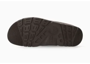 Zach Desert Brown Leather Slide Sandal