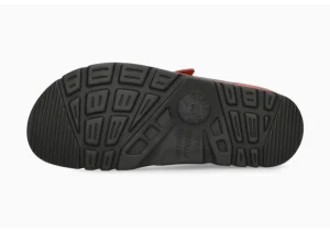 Zach Red Leather Slide Sandal