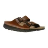 Zonder Desert Brown Leather Slide Sandal
